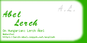 abel lerch business card